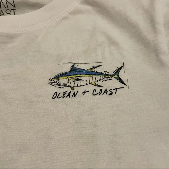 Ocean + Coast, Boys size L, White - Picture 2 of 4